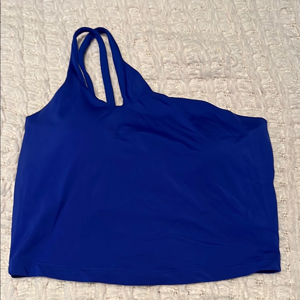 Vibrant Blue One Strap Athletic Top